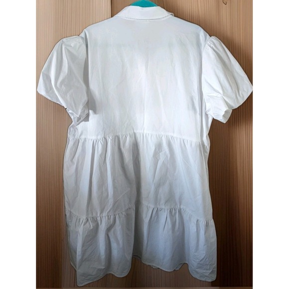 Candy Heart Dress Chic Soul Women's 3X Curvy White Puffy Tiered Sequin Valentine - Picture 2 of 9